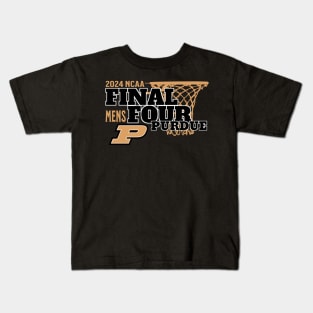 Purdue Boilermakers Final Four 2024 Basketball Vintage Kids T-Shirt